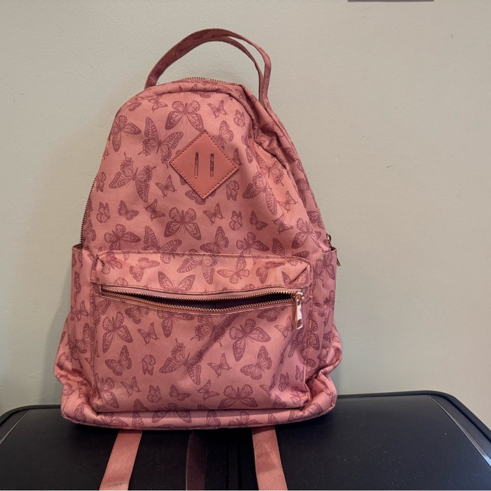 Pink Butterfly Backpack